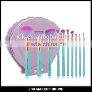 Newest Arrival Makeup Brush Kit Flower Shell Shape Cosmetic Bag Brush Set thumbnail-1