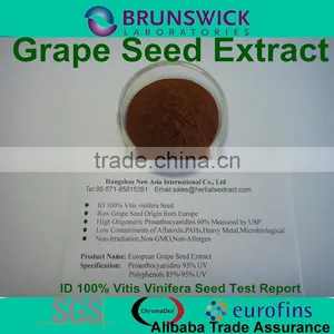 Pure Grape Seed P.E.,ID 100% Vitis Vinifera,OPCs 95% USP Grade,Low Pesticides,Aflatoxin,PAHs thumbnail-1