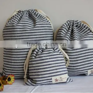 Handwork Cotton Jute 3 Sets Jewelry/Phone/Gift Drawstring Bag (BYSYX5272) thumbnail-1