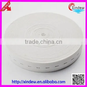 Wholesale Clothing Ribbon White Woven Knitted Elastic Tape Webbing XDWK-004 thumbnail-1