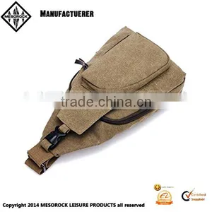 Outdoor Sports Casual Canvas Unbalance Backpack Crossbody Shoulder Bag Chest Bag Sling Bag thumbnail-2