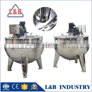 Stainless Steel Popular Wenzhou 150L Industrial Steam Heating Double Jacket Kettle thumbnail-1