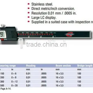 ELECTRONIC DEPTH CALIPERS WITH STEEL TIPS thumbnail-1