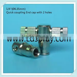 1/4" (6.35mm)High Pressure (1500psi) Quick Coupling Slip Lock Fittings Connectors thumbnail-3