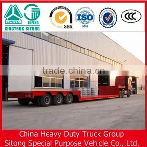 Chinese Manufacturer Low Bed Heavy Equipment Transport Semi Trailer for Sale thumbnail-2
