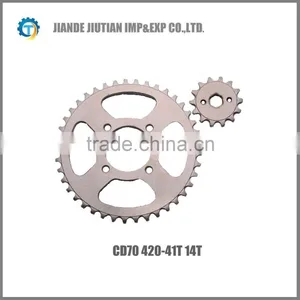 CD70 420-41T/14T Pakistan Market Motorcycle Sprocket Colorful Design thumbnail-1
