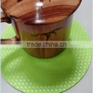 2015 Product Customized Size and Color Non-toxic EVA Material Recycled New Style Shaped Cheap Plastic Placemats and Coasters thumbnail-2