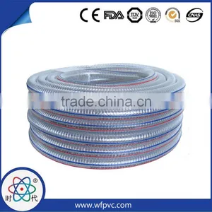 Weifang Shidai PVC Hose 5/16" PVC Sprial Steel Wire Reinforced Hose Pipe on Hot Sale thumbnail-1