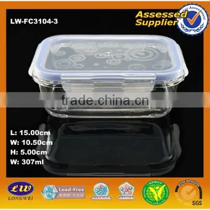 Glass Container With Plastic Lid Plastic Food Container thumbnail-1