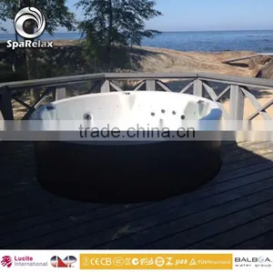 China Factory Wholesale Home Comfortable Whirlpool Spa Massage Hot Tub thumbnail-1