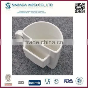 Ceramic White New Shape Mug Cookie thumbnail-1