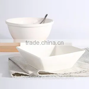 1600ml White Ceramic/porcelain/new Style Big Size Dinnerware /tableware Sala Bowl thumbnail-2