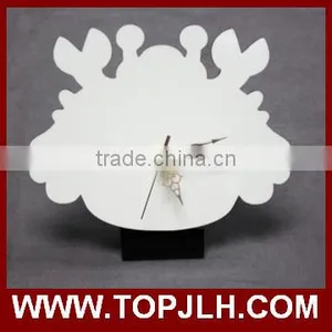 2017 Topjlh Custom Printed Zodiac Shaped Wood Craft Clock thumbnail-3