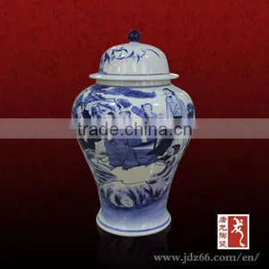 Antique Style Excellent Quality Blue and White Porcelain Ginger Jars for Home Storage thumbnail-2