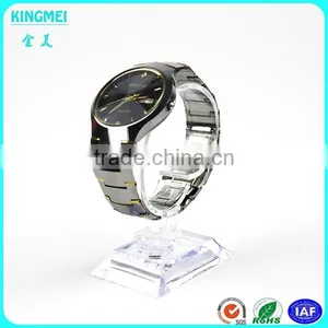 Retail Selling Clear Crystal Watch Stand, c Ring Holder Single Wrist Watch Display With c Shape Rack thumbnail-4