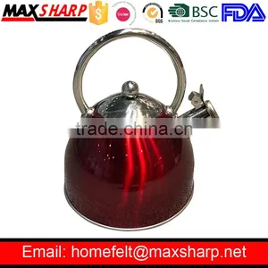 Stainless Steel Red Kettle, Tea Pot thumbnail-1