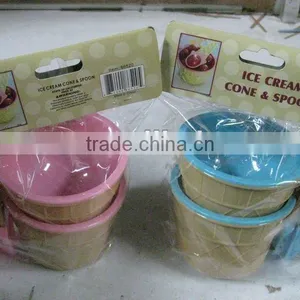 ICECREAM CONE WITH SPOON SET thumbnail-1