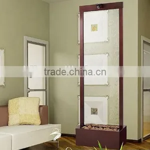 Decorative Metal Room Divider Transparent Glass thumbnail-2