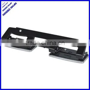 4 Hole Punch, 1/4 Size, 2-3/4 Center, 20 Sht Cap, Black thumbnail-1