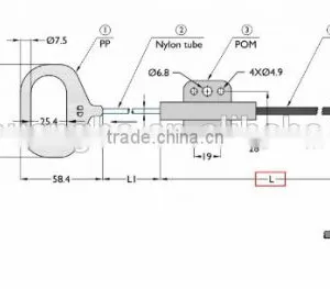 Recliner Sofa and Reclined Chair Replacement Cables D Handle Pull Type 30502/30501 thumbnail-2