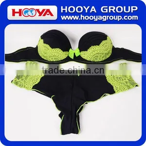 Beautiful Modern Girls Sexy Bra And Panty Set With Push Up Bra thumbnail-1