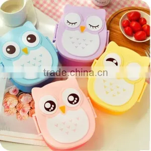 New Kawai/Cute Lunch Box/Bento/Plastic/Animal/Orange/green MADE IN CHINA,hot New Product for 2015,CUSTOM Plastic Lunch Box thumbnail-1
