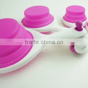 16128 SILICONE MEASURING CUPS SET CUP SPOON KITCHEN TOOL COLLAPSIBLE BAKING COOK thumbnail-5