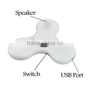 2017 Bluetooth Speaker LED Light Relief Hand Fidget EDC Hand Spinner Gyro Toy thumbnail-3