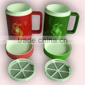 400ML Double Wall Insulated Vacuum Mug With Square Handle thumbnail-3