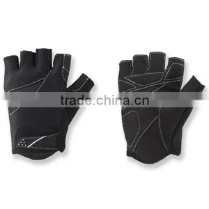 Cool Cycling Leather Fingerless Gloves thumbnail-1
