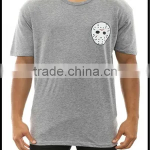Combed Cotton Grey Mens Tshirts thumbnail-1