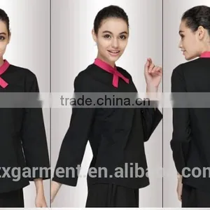 2017 ZX Fashion Design Western Fast Food Restaurant Uniform Cheap Price thumbnail-1