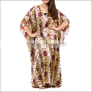 Kaftan Silk Long/digital Print Kaftan/silk Kaftan/dubai Kaftan/moroccan Kaftan/10 thumbnail-1