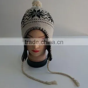 Knitted Beanie With Earmuffs,baby Beanie With Earflaps thumbnail-5