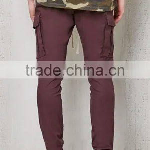 Drop Skinny Cargo Multi-pocket Mens Sweat Pants Slim Joggers thumbnail-4