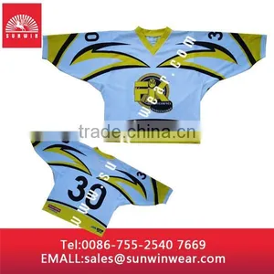 Sublimated Ice Hockey Uniform, Top Custom Ice Hockey Lacrosse Jersey thumbnail-1