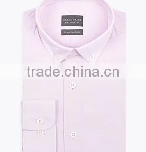 Pink Poplin High Quality Mens Dress Shirts thumbnail-1