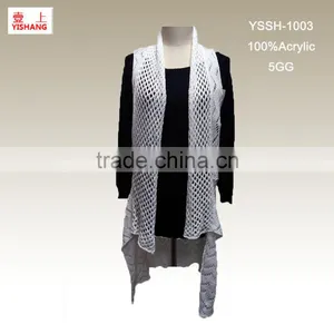Hollow Sweater 100%Acrylic Leisure Fashion Sweater For Lady thumbnail-1