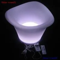 Led Illuminated Wine Ice Bucket With Stand thumbnail-1
