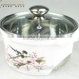 Flower Stainless Steel Cooking Pot /16cm Diameter Ynxn Stainless Steel Cooking Pot/ Fancy Dinnerware thumbnail-1