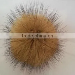 Genuine Quality Real Raccoon Fur Accessory for Shoes /women Sex Pom thumbnail-1