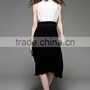 Women Sleeveless Bodycon Long Chiffon Party Cocktail Dresses Ladies Sexy Night Dress Maxi Dress thumbnail-2
