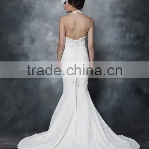 Gorgeous Mermaid Halter Neck LACE Wedding Dress GOWN AS29102 thumbnail-2