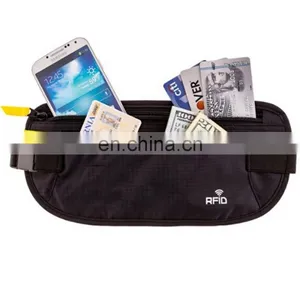Rfid Protection Travel Waterproof Nylon Security Money Belt thumbnail-2