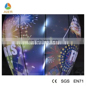 Custom LED Light up PVC Inflatable Giant Advertise Balloon thumbnail-2