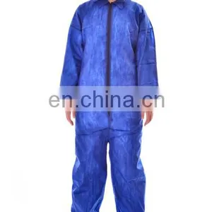 Safety pp Nonwoven Disposable Coverall Without Hood thumbnail-5