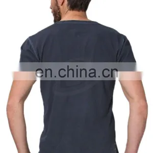 Man Sexy Deep V-Neck Compression 100% Cotton T Shirts Wholesale (Trachten Shirt) thumbnail-2