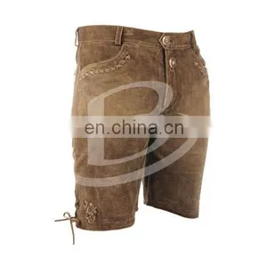 German Bavarian Oktoberfest Trachten Men Kurze Lederhosen thumbnail-1