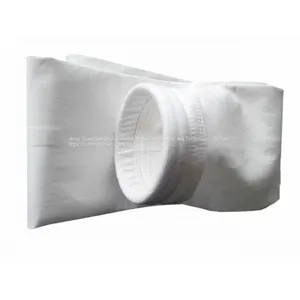 High Temperature Needle Punched Nonwoven 100% Sleeve PTFE Felt Collector Bags Polypropylene Industrial Filter Bag thumbnail-2
