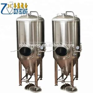 500L Craft Stainless Steel Beer Fermenters Cooled Conical Fermentation Tank for Sale thumbnail-1